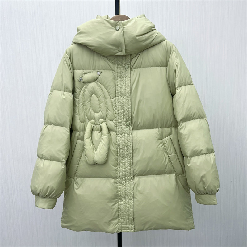 图●2025冬季新品 羽绒服女中长款时尚宽松加厚百搭保暖外套8929