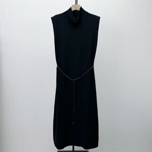 恩 新品 针织长裙女气质打底显瘦无袖 背心连衣裙287 2026春季