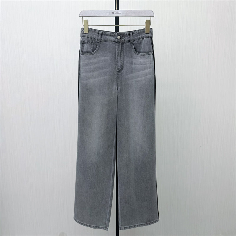 图●2026夏季新品 阔腿牛仔裤女高腰显瘦宽松直筒休闲长裤5810
