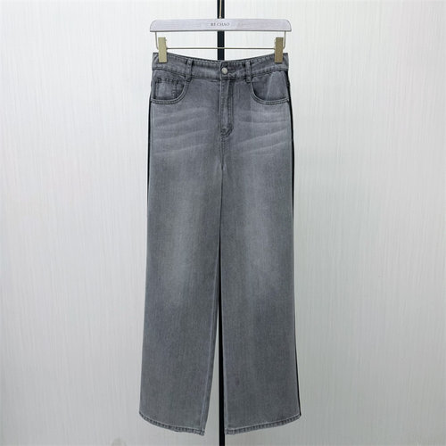 图●2026夏季新品 阔腿牛仔裤女高腰显瘦宽松直筒休闲长裤5810