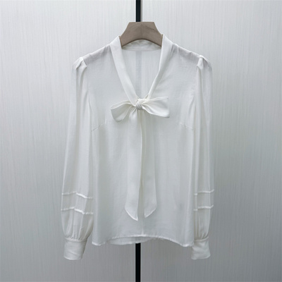 fei●2026春季新品 法式长袖衬衫女小众气质别致宽松打底上衣5170