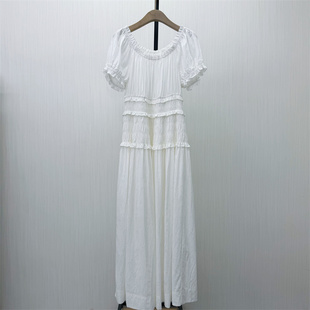 fei●2026夏季新品 法式短袖连衣裙女气质显瘦小清新茶歇裙6247