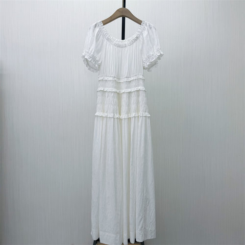 fei●2026夏季新品 法式短袖连衣裙女气质显瘦小清新茶歇裙6247