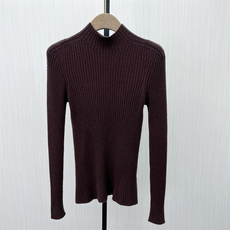 图●2025冬季新品 高领针织衫女弹力修身显瘦打底衫长袖上衣2201