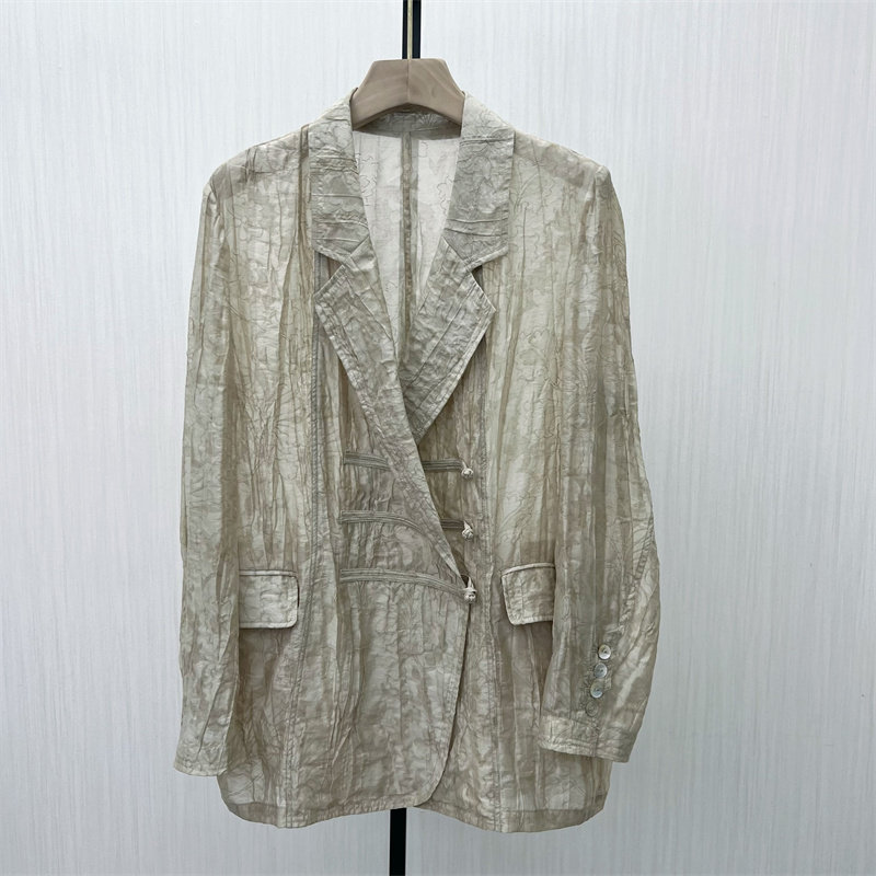 S●2025秋季新品 轻薄西装外套女时尚休闲宽松百搭防晒罩衫503