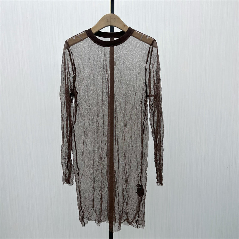 KA●2025秋季新品 透视网纱罩衫裙女设计感外搭叠穿长款裙子0831