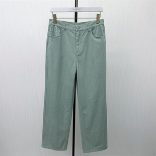 女高腰显瘦通勤百搭宽松休闲裤 彩 直筒长裤 新品 子203 2026春季