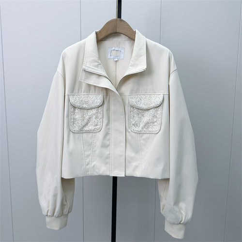 乂●2026秋季新品 风衣外套女宽松休闲小个子短款工装夹克1862