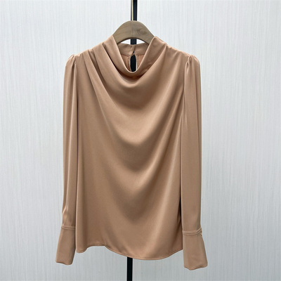 KA●2025秋季新品 法式长袖衬衫女气质小众别致宽松打底上衣0721