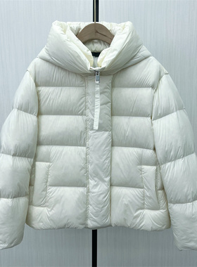 图●2025冬季新品 短款羽绒服女宽松连帽面包服加厚保暖外套8555