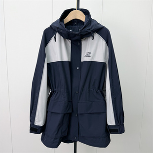 恩●2026冬季新品 内胆可拆羽绒服女宽松休闲中长款工装派克服858