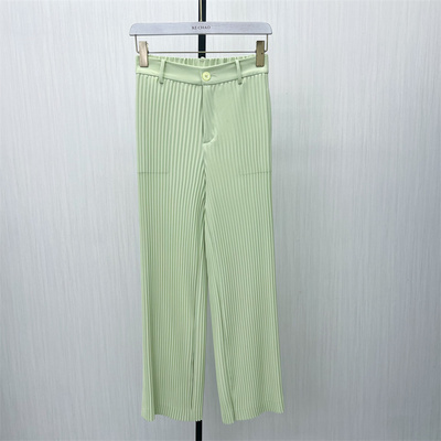 艾●2025夏季新品 褶皱西裤女修身显瘦垂感直筒通勤百搭长裤231