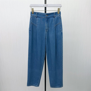 2026春季 老爹裤 新品 女高腰显瘦宽松休闲长裤 5043 哈伦牛仔裤 fei