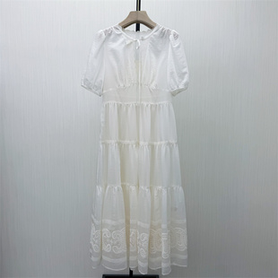 fei●2026夏季新品 法式泡泡袖连衣裙女气质显瘦小清新茶歇裙6224