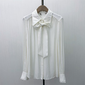 衬衫 秋S 女小众气质别致宽松打底上衣4007 法式 长袖 2026春季 新品