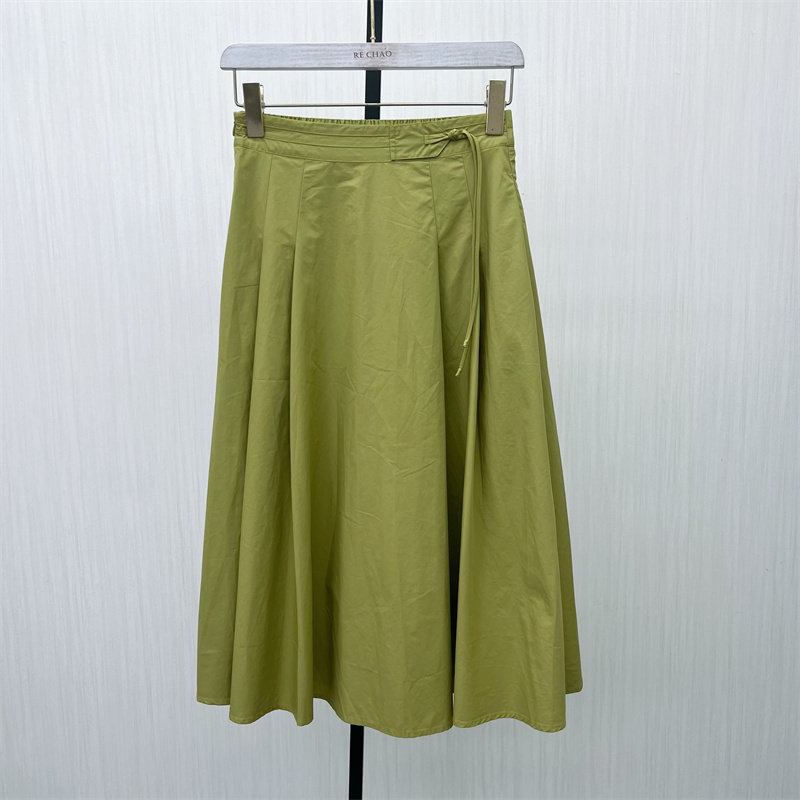 C●2025夏季新品 伞裙半身裙女高腰显瘦长款气质大摆a字裙6527