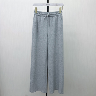 良月●2026春季新品 休闲直筒卫裤女松紧腰显瘦宽松阔腿长裤0507