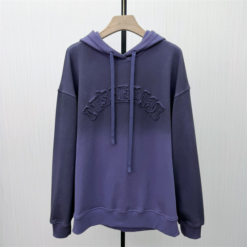 S●2026春季新品 连帽套头卫衣女休闲宽松慵懒风中性帽衫上衣707
