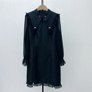 KA●2025秋季新品 新中式盘扣旗袍女气质显瘦清新淑女连衣裙6372