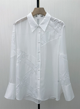 良月●2026夏季新品 慵懒风防晒衬衫女休闲百搭轻薄长袖上衣2363