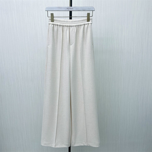 女松紧腰宽松显瘦休闲通勤直筒长裤 恩 阔腿裤 新品 513 2025冬季