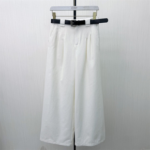 良月●2026夏季新品 阔腿裤女高腰显瘦宽松休闲通勤百搭长裤8149