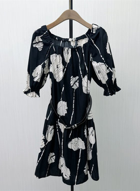 迪●2026夏季新品 法式碎花连衣裙女气质显瘦小清新a字茶歇裙1739