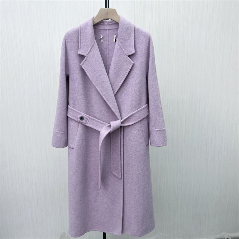 司●2025冬季新品 双面呢绵羊毛大衣女气质长款宽松呢子外套0920