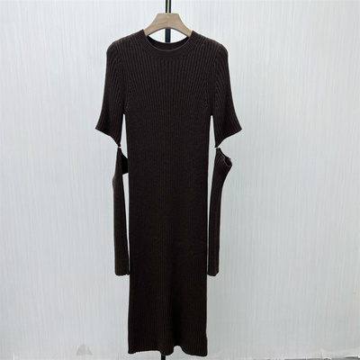 KA●2025冬季新品 针织连衣裙女气质修身内搭长袖打底毛衣裙5301
