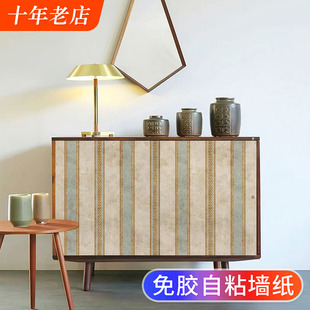 美式柜门自粘贴纸复古旧家具衣柜鞋柜子翻新遮丑玻璃改色美化装饰