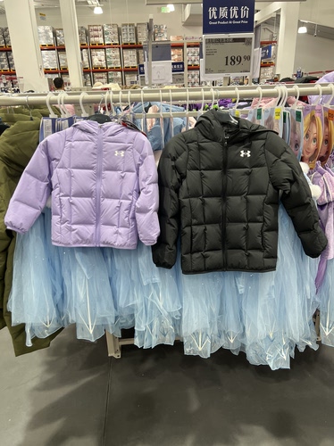 山姆国内代购安德玛Under Armour儿童男童女童连帽羽绒服保暖外套