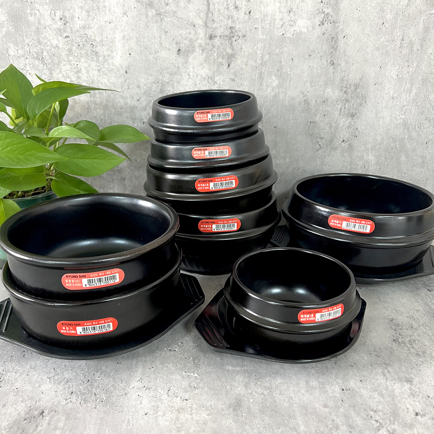 赠锅垫韩国KYUNGSAN石锅拌饭专用砂锅石锅酱汤锅陶瓷锅韩餐店专用