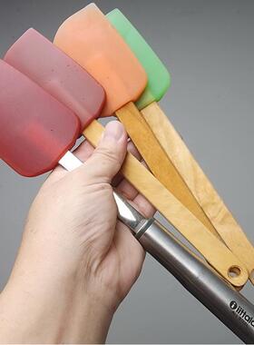 德国进口耐高温铂金食品硅胶刮刀绿色面粉刮刀 芬兰 刀头烘焙工具