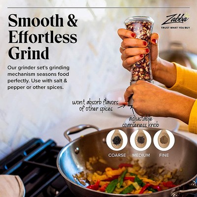 黑胡椒粒粉器海盐粗细可调磨芯