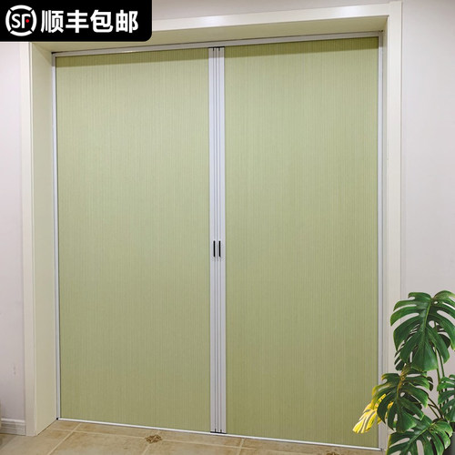 定制高档无轨蜂巢隐形推拉折叠门