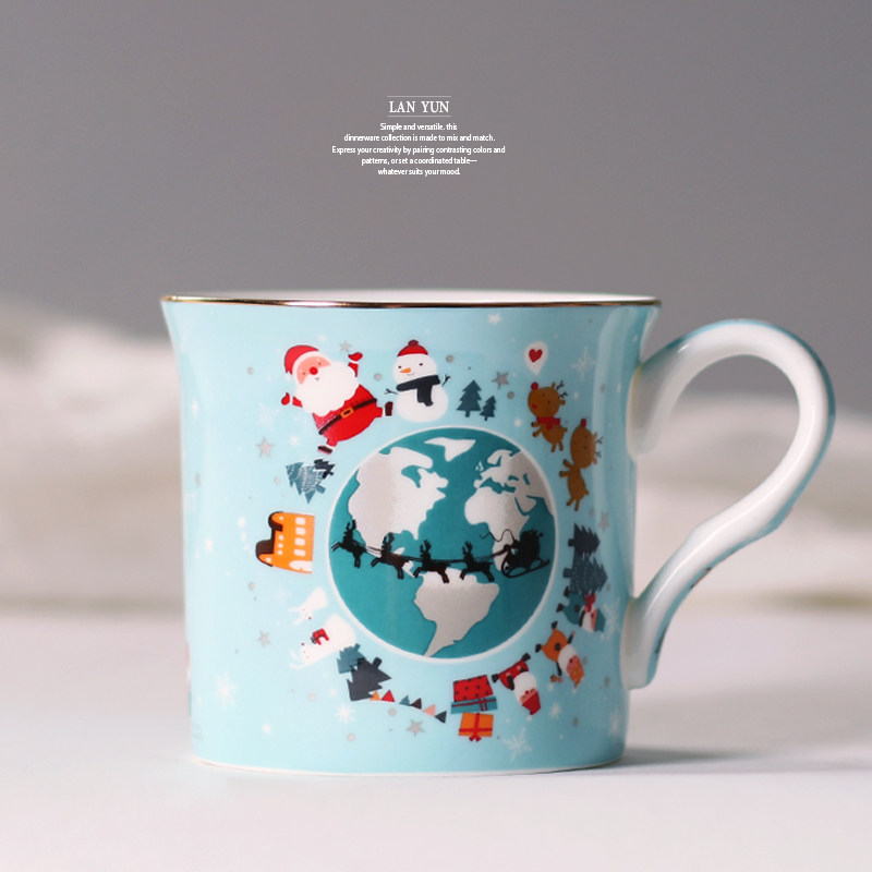 出口圣诞派对马克杯咖啡杯小清新