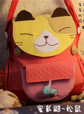 TEEMO 松鼠 蜜戴鼯招财猫 外带包多口袋 多功能 外出包