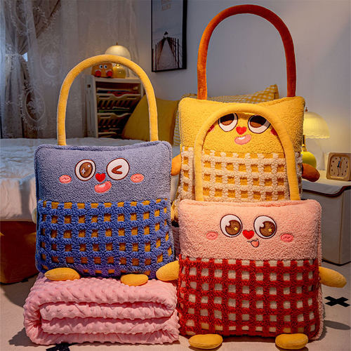 抱枕被子两用加厚办公室折叠午睡