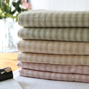 高档色织水洗棉提花棉花被夏凉被单双人空调被夏季 被子午休被 薄款