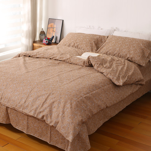 100%斜纹纯棉印花床单单件全棉四季款被套单双人儿童房学生三件套