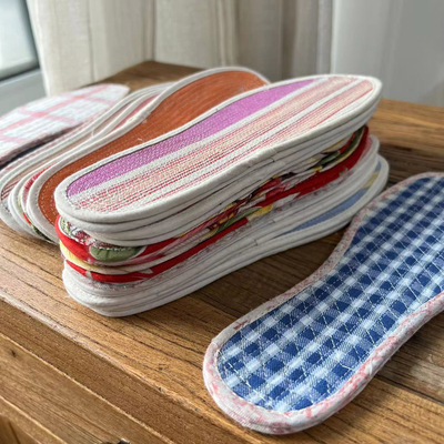 纯棉加厚透气手工透气吸汗鞋垫