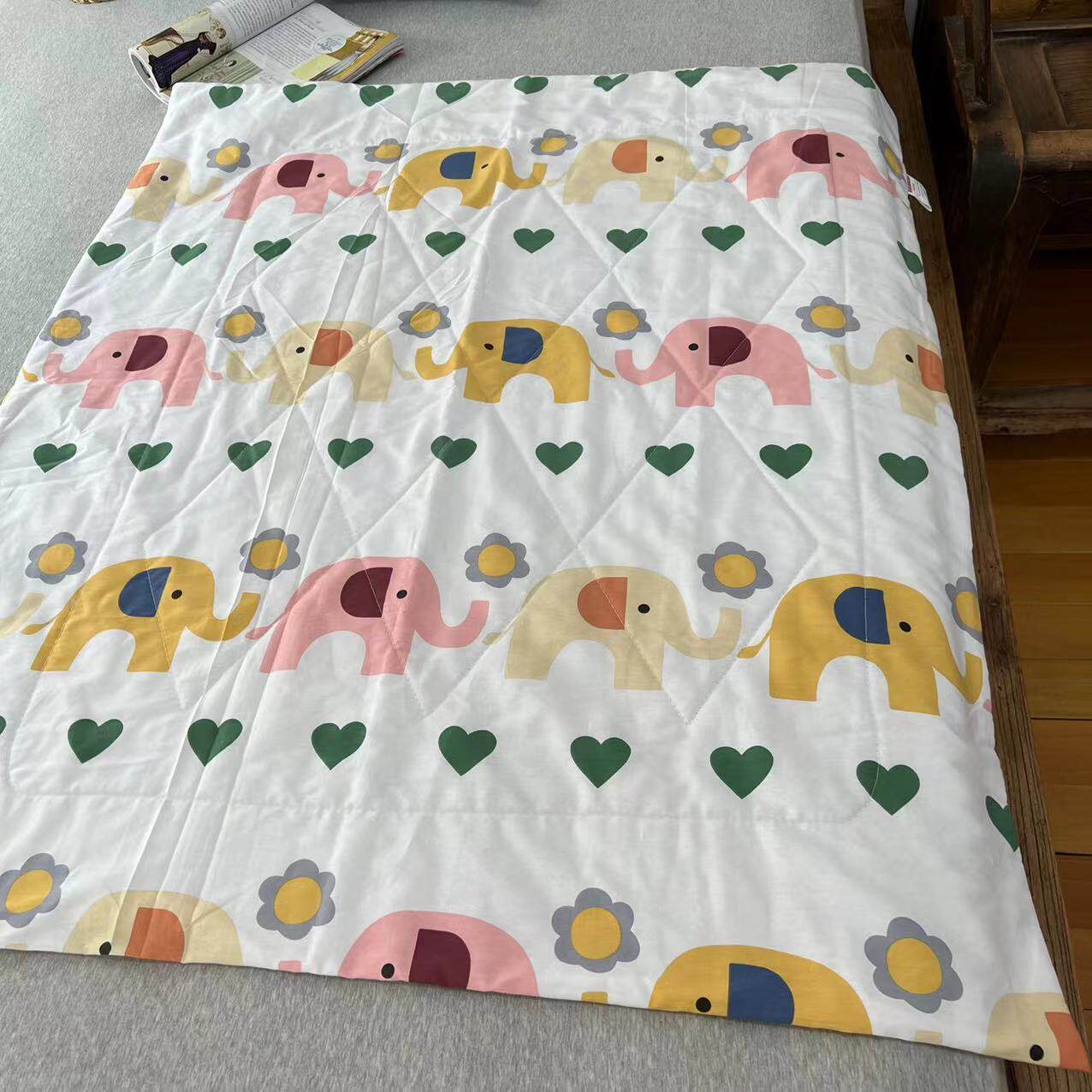 刘大姐家 全棉儿童卡通棉花夏凉被幼儿园小被子宝宝棉被午睡被褥