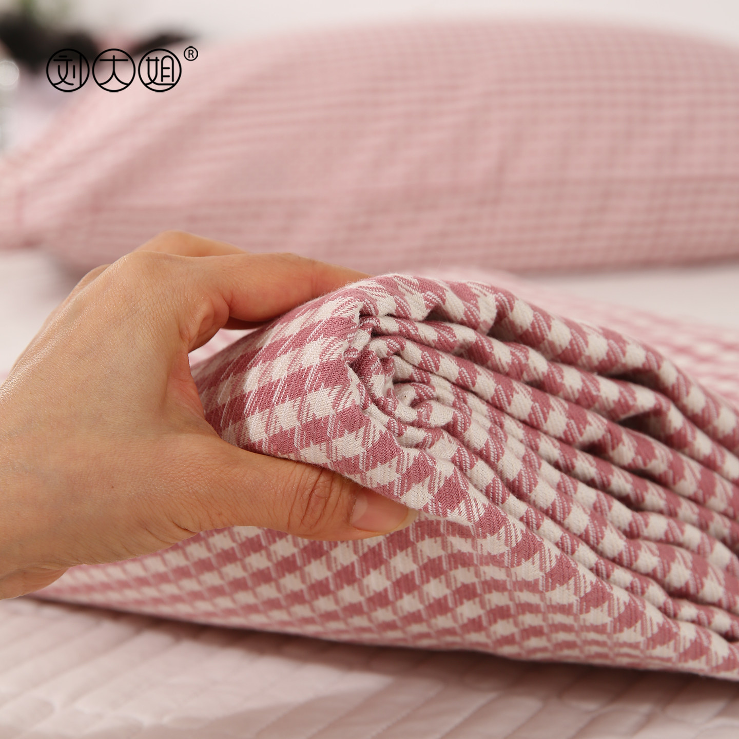 精梳棉提花老粗布床单枕套三件套