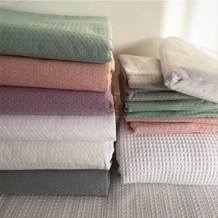 蜂巢100%纯棉床单精梳棉