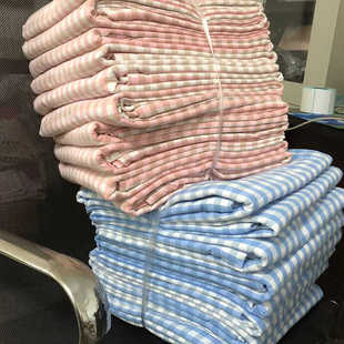 订制余单清老粗布褥子套单人纯棉被套80*180学生宿舍托管拉链拆洗