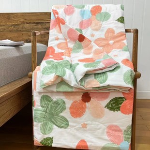 夏凉被棉花被空调被1.5m2.0m单双人可机洗 薄款 清仓微瑕 纯棉印花