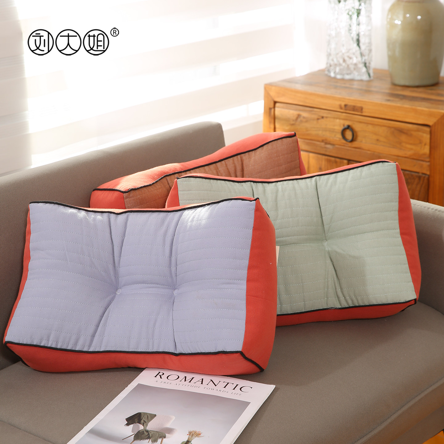 靠枕颈枕靠垫柔软舒适汽车护腰垫午休趴睡枕办公室简约椅枕家用枕,居家布艺,腰靠垫,淘宝优惠券,粉丝福利购,淘宝优惠卷