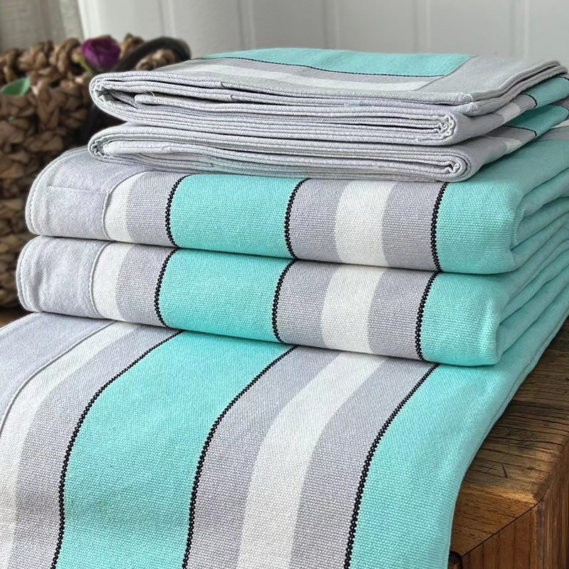 100%纯棉老粗布凉席三件套单人