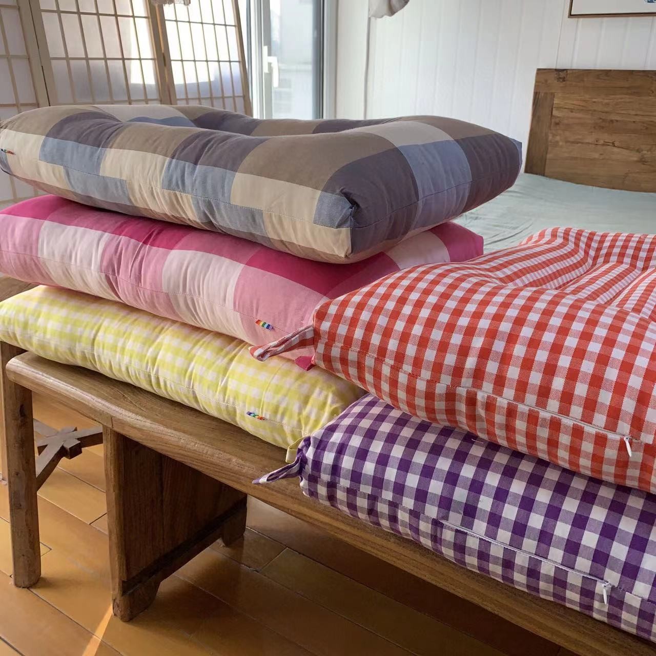 纯棉老粗布32支枕头枕芯定型枕