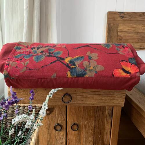 纯棉老粗布荞麦枕头加厚